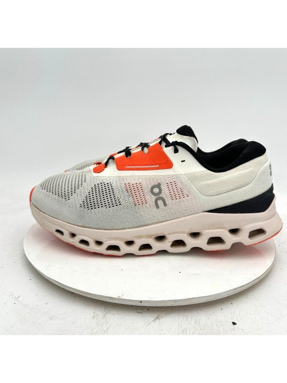 On Cloudstratus 3 Men Size 11.5 3MD30111148 Undyed White Sand Running Shoes